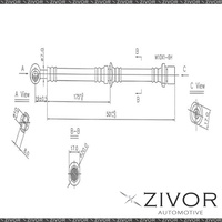 PROTEX Hydraulic Hose - Front For SUBARU LIBERTY BC 4D Sdn FWD 1989 - 1994 H1589