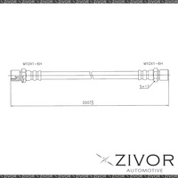 PROTEX Hydraulic Hose-Rear For SUBARU LEONE . 4D Sdn 4WD 1982-1994 #H1621