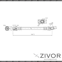 PROTEX Hydraulic Hose - Rear For FORD FAIRMONT EL 4D Sdn RWD 1996 - 1998 #H1679