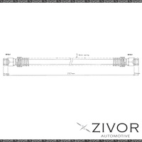 PROTEX Hydraulic Hose - Rear For PEUGEOT 306 N3 4D Sdn FWD 1995 - 1997 By ZIVOR