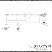 PROTEX Hydraulic Hose-Front For HOLDEN JACKAROO L1 4D SUV 4WD 1988-1992 #H1789