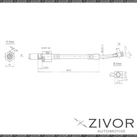 PROTEX Hydraulic Hose-Rear For FORD TL50 AU2 4D Sdn RWD 2000-2001 #H1857