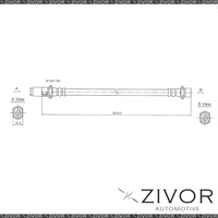 PROTEX Hydraulic Hose - Rear For TOYOTA RAV4 ACA20R 2D SUV 4WD 2000 - 2003 H1917