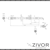 PROTEX Hydraulic Hose - Front For MAZDA 323 BJ 4D Sdn FWD 1998 - 2003 By ZIVOR