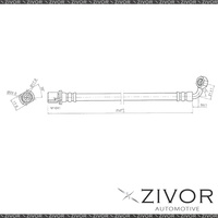 PROTEX Hydraulic Hose-Rear For TOYOTA LANDCRUISER HZJ75R 2D Utility 4WD 1990-99
