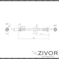 PROTEX Hydraulic Hose - Rear For MAZDA TRIBUTE YU 4D SUV 4WD 2001 - 2004 #H3017