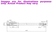 New PROTEX Hydraulic Hose - Rear Left For AUDI 100 C3 44 2.2L H3056