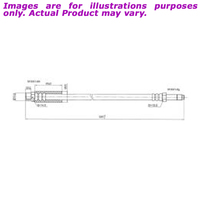 New PROTEX Brake Hydraulic Hose - Rear For BMW 530i E39 E39 3.0L H3057