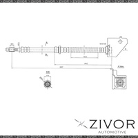 PROTEX Hydraulic Hose - Front For HYUNDAI TUCSON JM 4D SUV AWD 2004-2010 #H3193