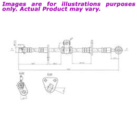 New PROTEX Hydraulic Hose - Front Right For HONDA ODYSSEY RA RA5 3.0L H3244