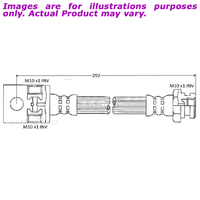 New PROTEX Hydraulic Hose - Rear For NISSAN SKYLINE R31 WCRR31 3.0L H3298