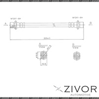 PROTEX Hydraulic Hose - Front For TOYOTA HILUX KUN26R 4D C/C 4WD 2005-2016 H3314