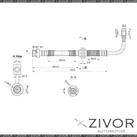 PROTEX Hydraulic Hose-Front For FORD FALCON BF 4D Wagon RWD 2005-2011 By ZIVOR