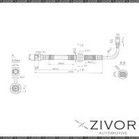 PROTEX Hydraulic Hose-Front For FORD FAIRLANE BF 4D Sdn RWD 2005-2007 #H3424