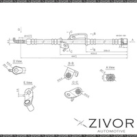 PROTEX Hydraulic Hose-Front For TOYOTA RAV4 GSA33R 4D SUV 4WD 2007-2013 By ZIVOR