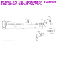 New PROTEX Hydraulic Hose - Front Right For HYUNDAI GETZ TB BT51A 1.5L H3528