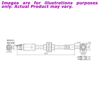 New PROTEX Hydraulic Hose - Front Right For HOLDEN CRUZE JG JF69 2.0L H3568