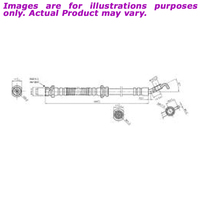 New PROTEX Hydraulic Hose - Front Left For MITSUBISHI LANCER CP CP9A 2.0L H3571