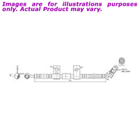 New PROTEX Hydraulic Hose - Front Left For KIA SORENTO BL JC525 3.3L H3595