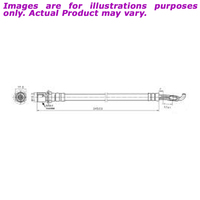 New PROTEX Hydraulic Hose - Front For BMW 328i E36 E36 2.8L H3746