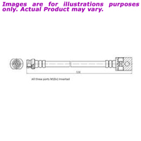 New PROTEX Hydraulic Hose - Rear For NISSAN NAVARA D22 ACUD22 2.4L H3804