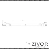 PROTEX Hydraulic Hose-Rear For LAND ROVER SERIES 2A 109 4D SUV 4WD 1961 - 1971