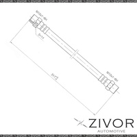 PROTEX Hydraulic Hose - Front For BMW 1602 E10 2D Sdn RWD 1971 - 1973 By ZIVOR