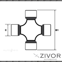 TOYO Universal Joint For FORD FALCON XL, XLS AU2 4.9L 2D Ute 5.0 2000-02 K5-13XR