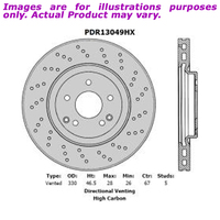 PROTEX Brake Rotor - Front Left For MERCEDES BENZ C180 S203 S203 2.0L PDR13049HX