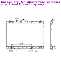 New PROTEX Radiator For HONDA LEGEND KA KA9 3.5L 4D Sedan FWD RADHN132