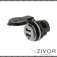 New Hulk 4X4 Dual Usb Socket-90 Degree Terminals #HU6632B