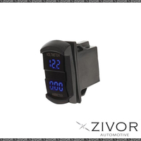 Hulk 4X4 Switch Size Dual Voltmeter & Ammeter By Zivor #HU6698B