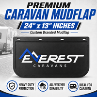Heavy Duty Mudflap 24x13"(610x330mm) For Truck 4x4 4WD Caravan Trailer #EVEREST