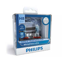 New PHILIPS Globe H8 W5W 35W Twin Pack White Vision Ultra (12360Wvusm)