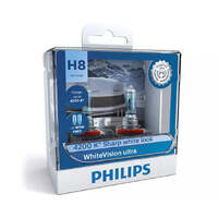 PHILIPS Globe H8 W5W 35W Twin Pack White Vision Ultra (12360Wvusm) #12360WVUSM
