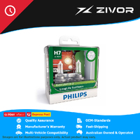 New PHILIPS Longlife Ecovision Headlight Bulb Pack of 2 #12972LLECOS2