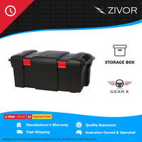 GEAR-X Heavy Duty Black 65 Litre Action Storage Box 800mm x 409mm x 341mm DK-65