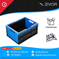 New GEAR-X Blue Folding Storage Basket / Box with Handle 35L Capacity DY-611