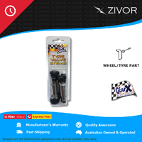 GEAR-X Chrome Snap-In Wheel Tyre Schroeder Valve Stem & Cap Suit TR414 GXTR414AC