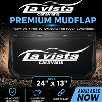 Heavy Duty Mudflap 24x13"(610x330mm) For Truck 4x4 4WD Caravan Trailer #LA VISTA
