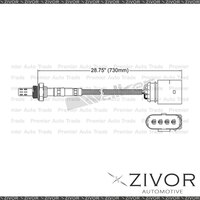 DELPHI Pre-Catalytic Oxygen Sensor For Volkswagen Bora V5 2.3 AGZ 5 Cyl #EGO-028
