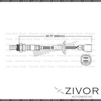 Post Catalytic Oxygen Sensor For Toyota Prius NHW20 1.5 1NZ-FXE Hybrid 4 Cyl