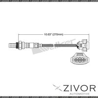 DELPHI Post Catalytic Oxygen Sensor For Holden Cruze JH 1.8 F18D4 4 Cyl #EGO-711