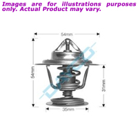 New DAYCO Thermostat 54mm Dia 82C For Volvo V50 DT36A