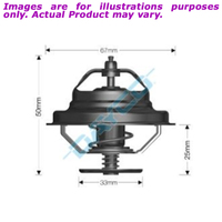 New DAYCO Thermostat 67mm Dia 77C For Volkswagen Transporter DT74E