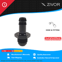 New RACEWORKS An-6 Male Flare To 5/16" (An-5) Barb RWF-717-06-05BK