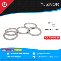 New RACEWORKS Aluminium Washers An-8 Id19.5mm Od24.7mm T1.5mm 5Pk RWF-901-08