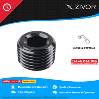 New RACEWORKS NPT Plug 1/8'' 1/8" NPT 2 Yrs Warranty RWF-932-02BK