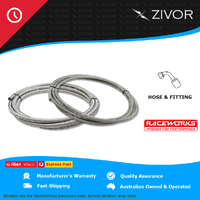 RACEWORKS 100 Series Stainless Braided Cutter E85 Hose-3Mtr 10Mtr RWH-100-08-10M