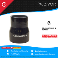 New RACEWORKS Silicone Hose Reducer 2.5-3" (63-76mm) Black SHR-250300BK